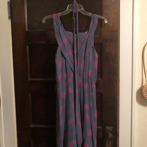 Anthropologie Girls from Savoy Blue-Grey Dress 6